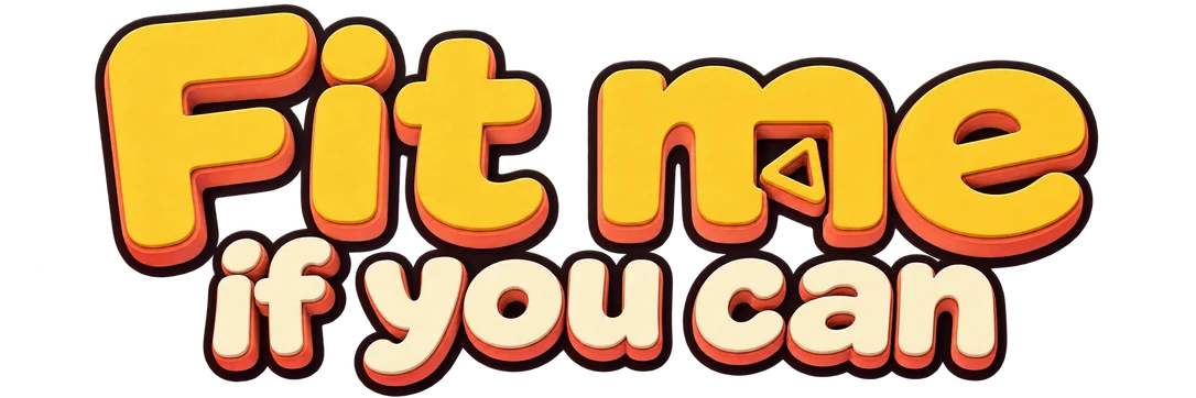 Fit me if you can wordmark.
