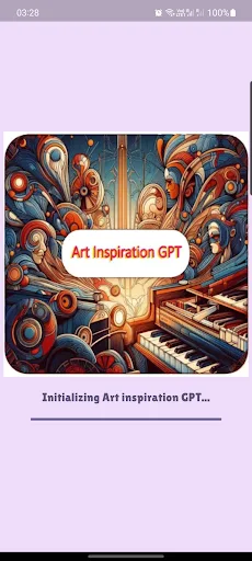 Art Inspiration GPT splash screen with a generated art prompt